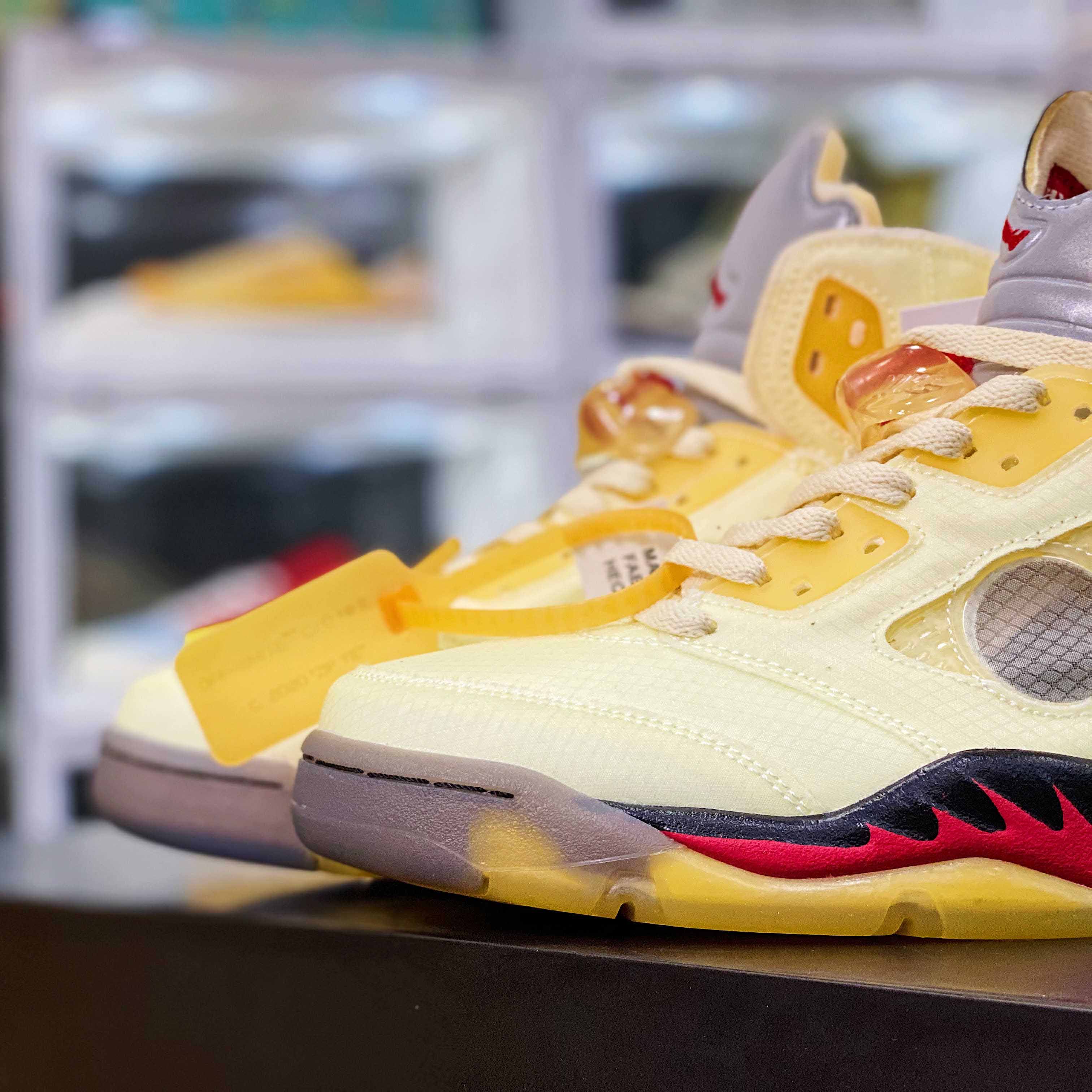 Jordan Air Retro 5 Sail OW DH8565-100 - DopestKickz
