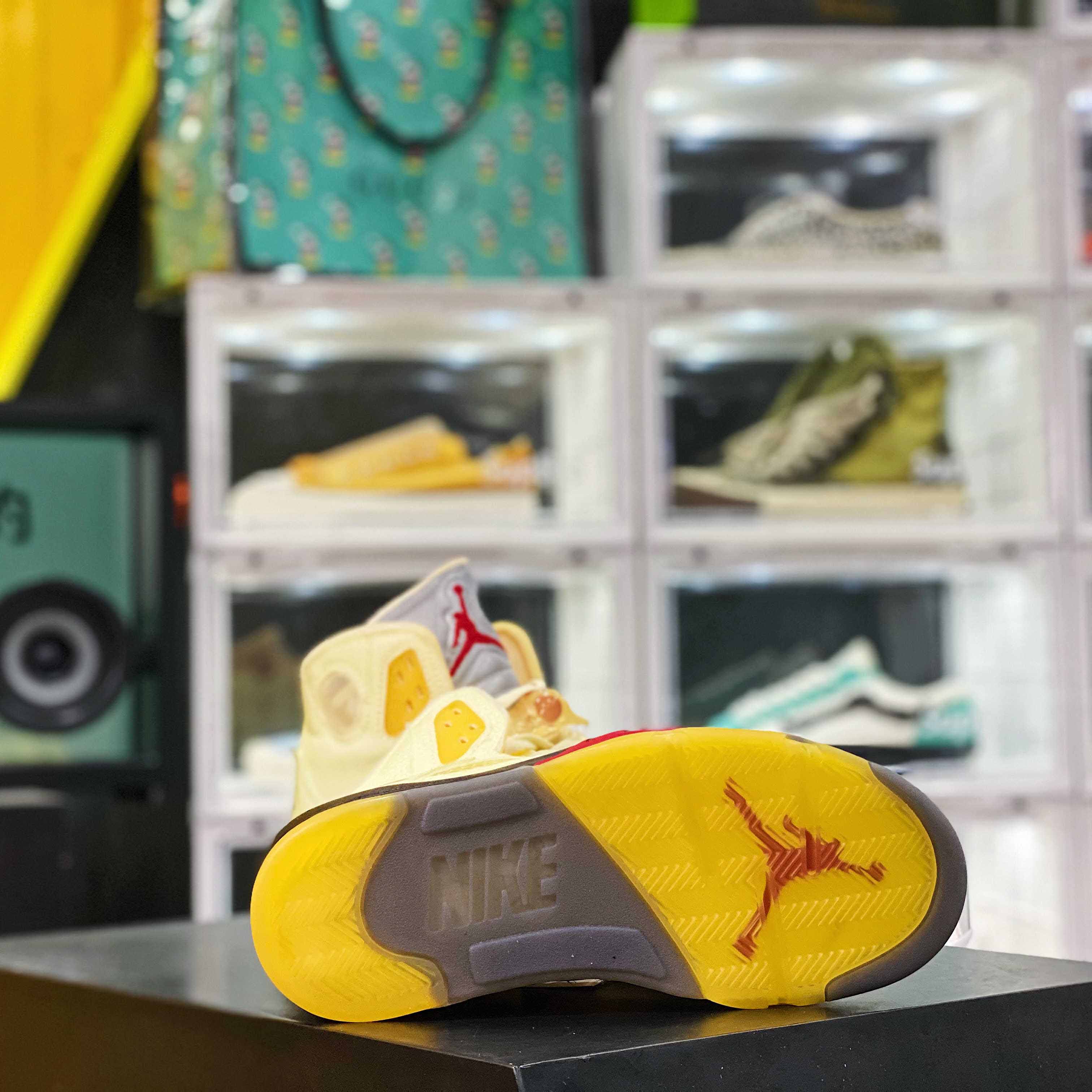 Jordan Air Retro 5 Sail OW DH8565-100 - DopestKickz