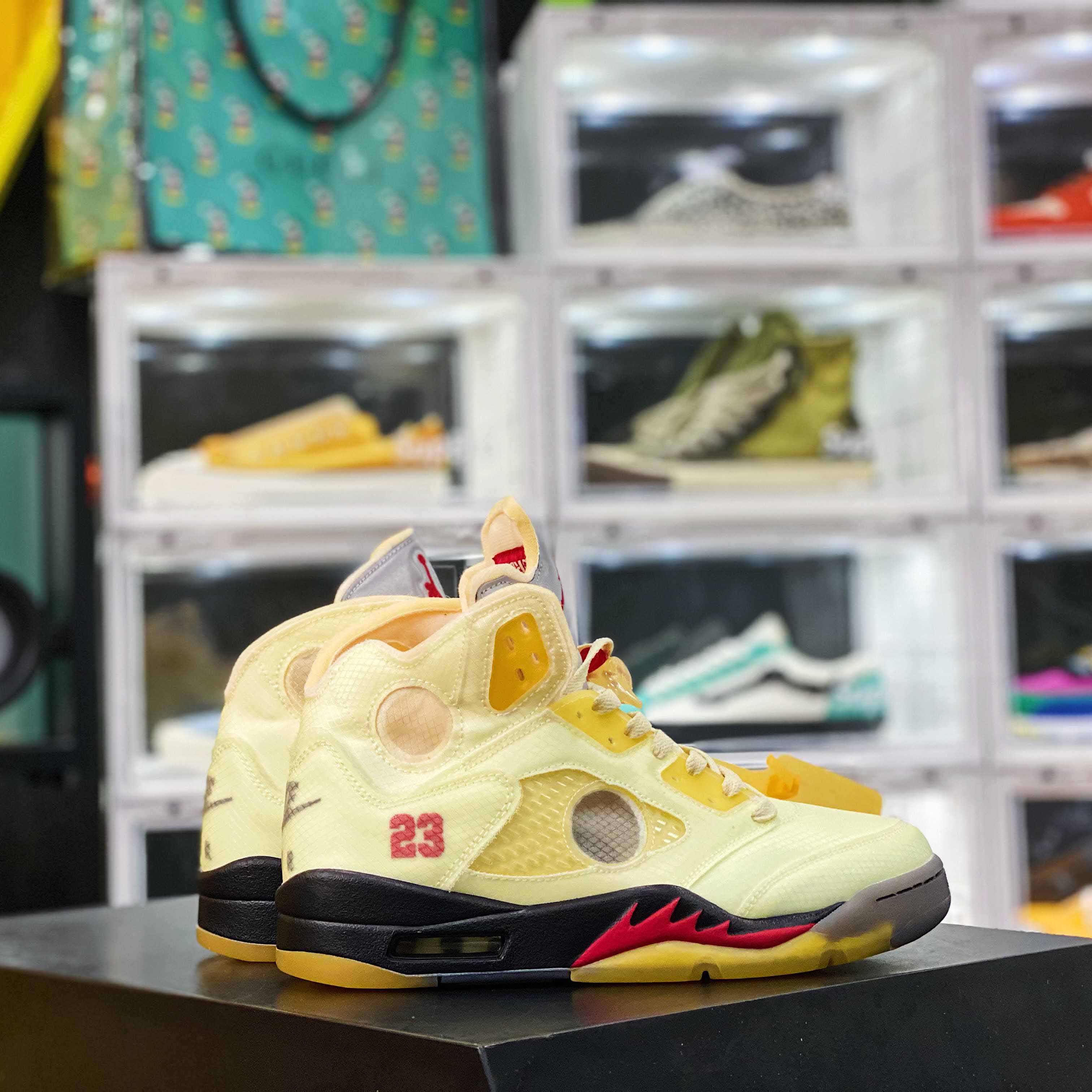 Jordan Air Retro 5 Sail OW DH8565-100 - DopestKickz