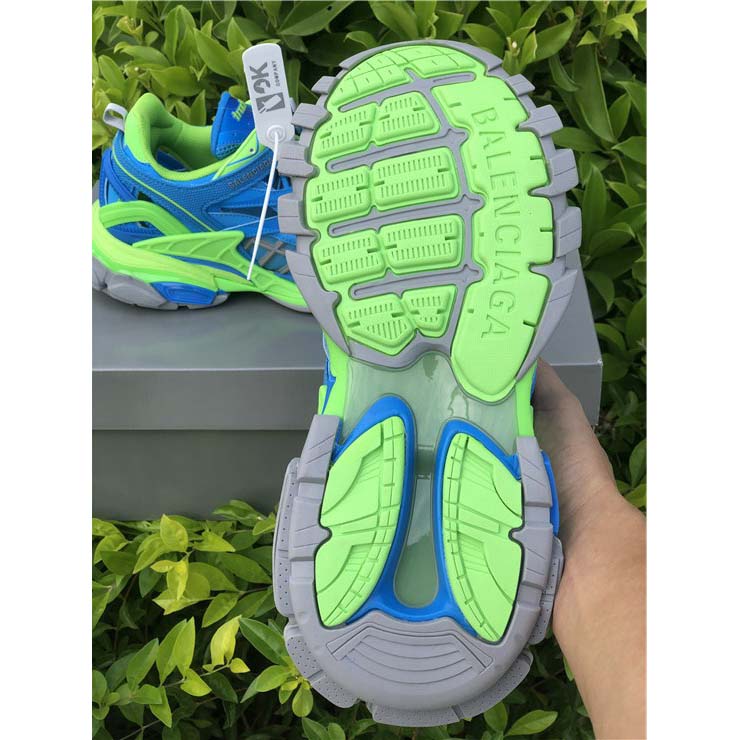 Balenciaga Blue & Green Track.2 Sneakers - DopestKickz