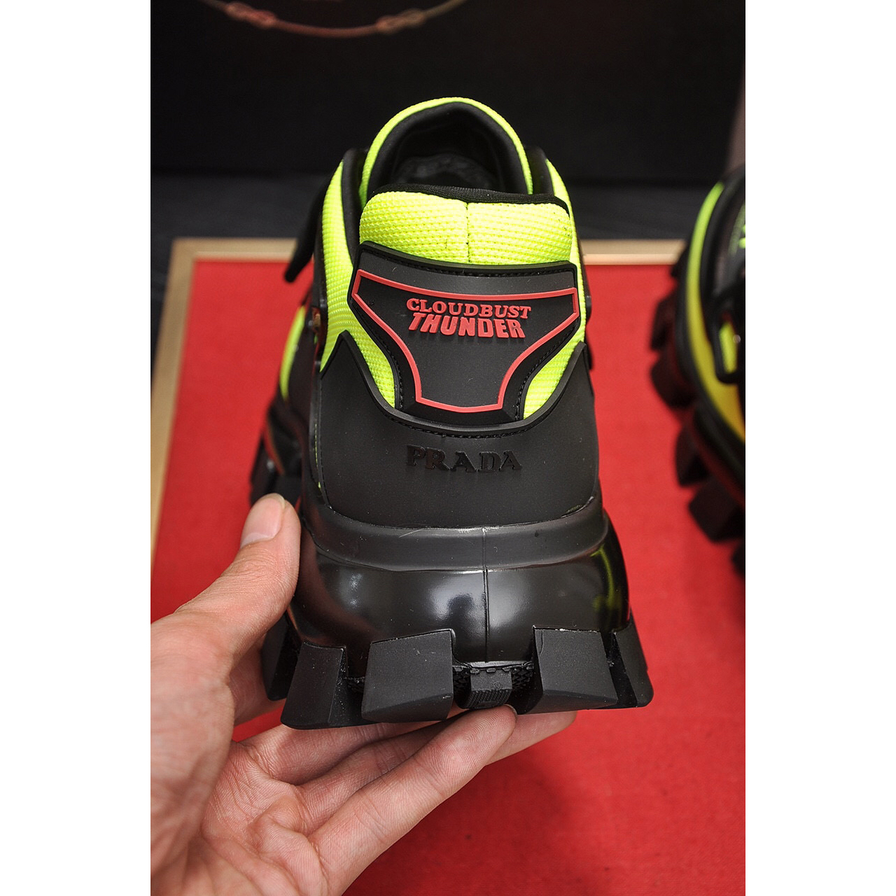 Prada Cloudbust Thunder Knit Sneakers  - DopestKickz