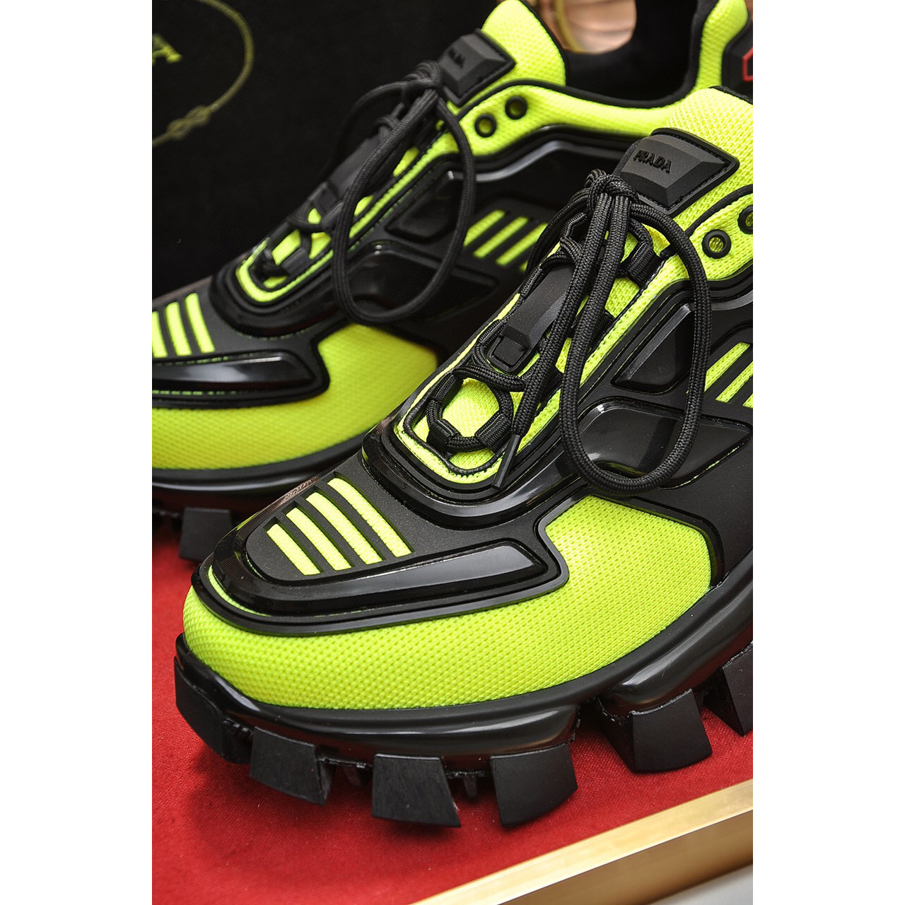 Prada Cloudbust Thunder Knit Sneakers  - DopestKickz