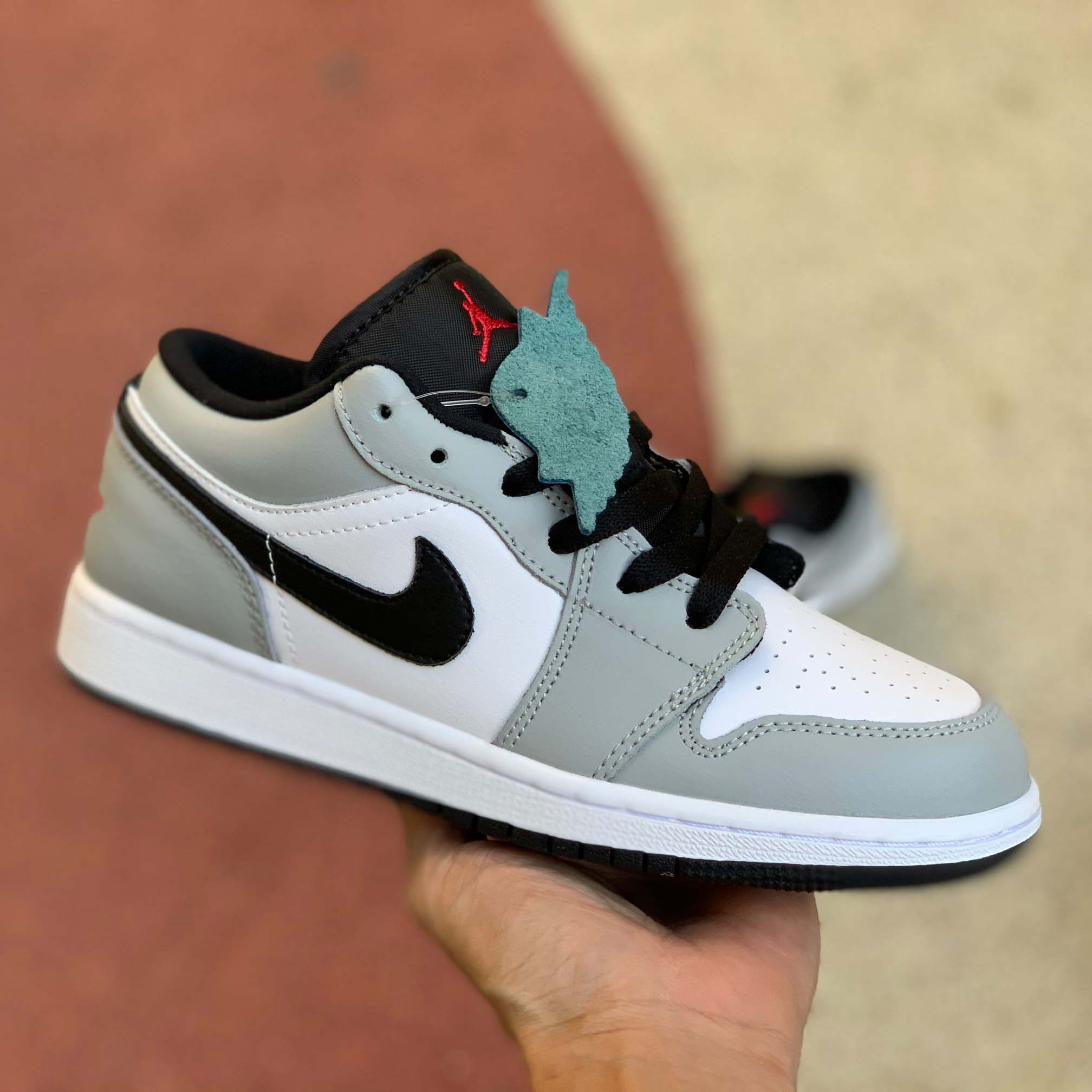 Jordan Air 1 Low GS Light Smoke Grey - DopestKickz