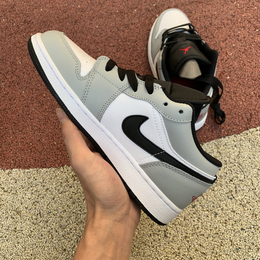 Jordan Air 1 Low GS Light Smoke Grey - DopestKickz