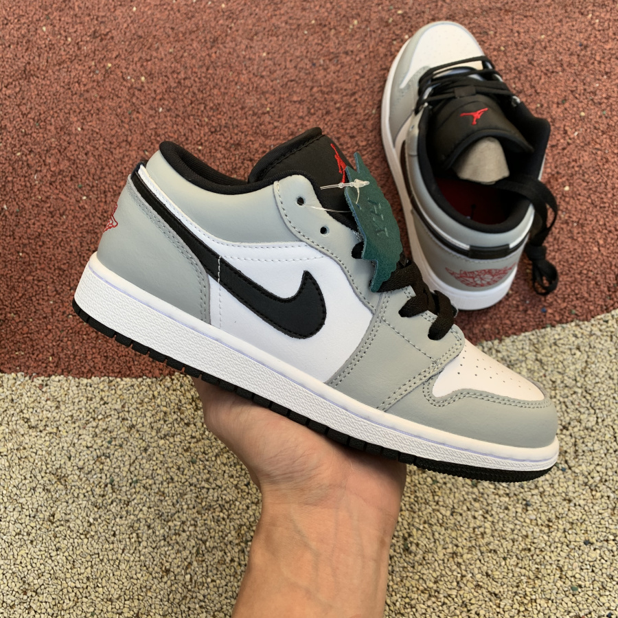 Jordan Air 1 Low GS Light Smoke Grey - DopestKickz