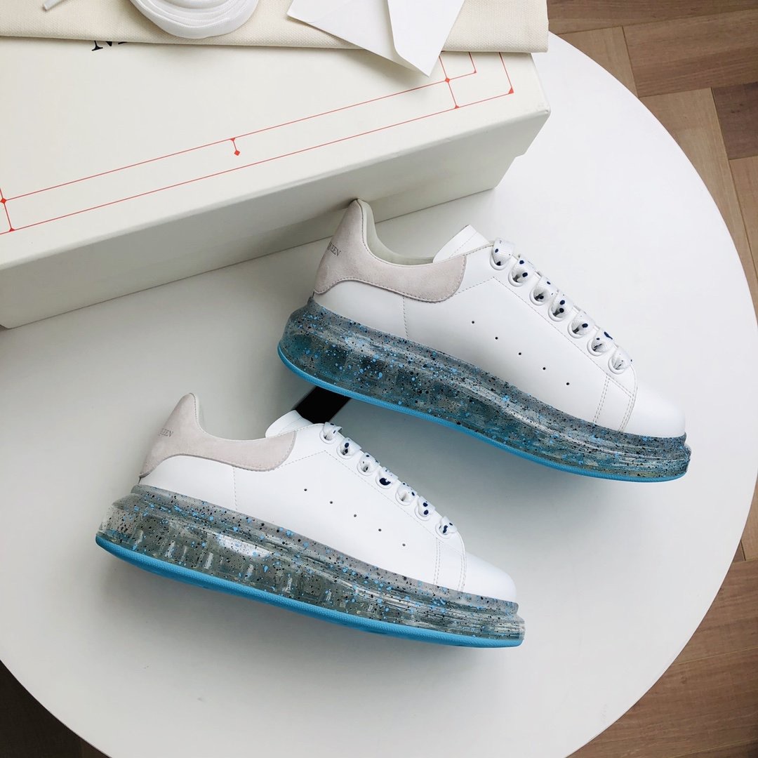 Alexander Mqueen Air Platform Leather Sneakers - DopestKickz