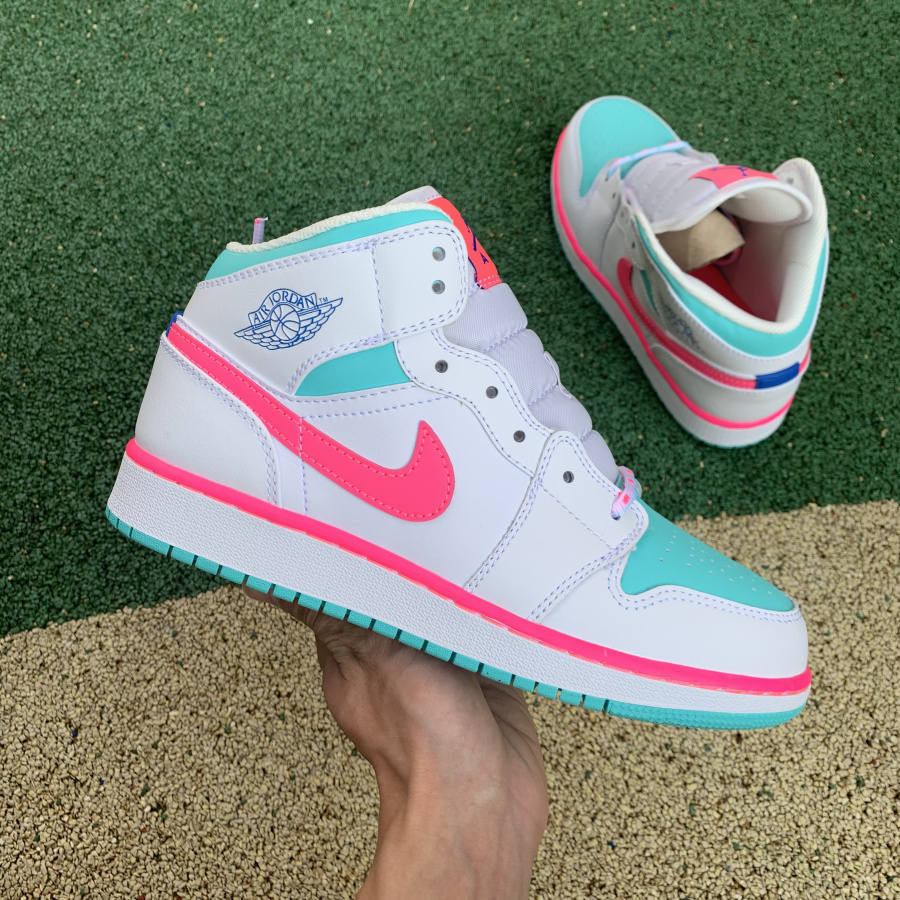 Jordan  Air 1 Mid Digital Pink 555112-102 - DopestKickz