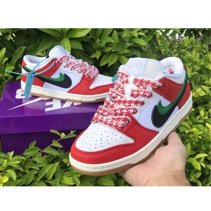 Nike SB Dunk Low "Habibi" Chile Red/White-Lucky Green-Black - DopestKickz