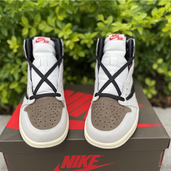 Jordan Travis Scott Air 1 Mocha CD4487-100 - DopestKickz