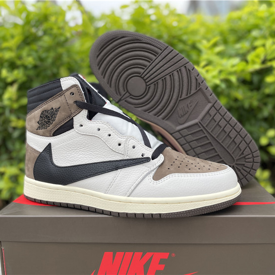 Jordan Travis Scott Air 1 Mocha CD4487-100 - DopestKickz