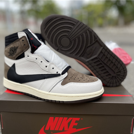 Jordan Travis Scott Air 1 Mocha CD4487-100 - DopestKickz