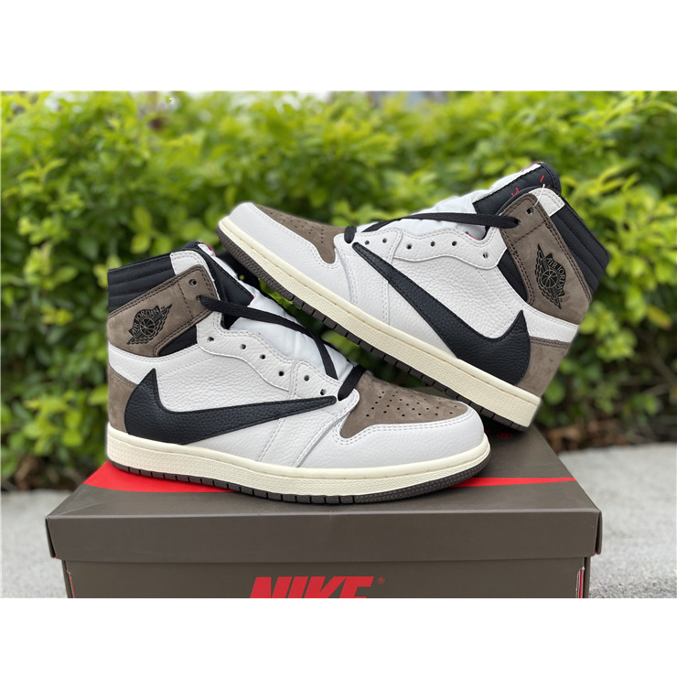 Jordan Travis Scott Air 1 Mocha CD4487-100 - DopestKickz