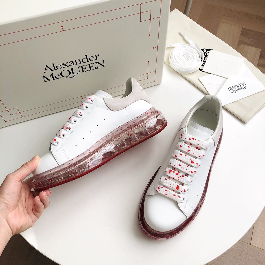 Alexander Mqueen Air Platform Leather Sneakers - DopestKickz
