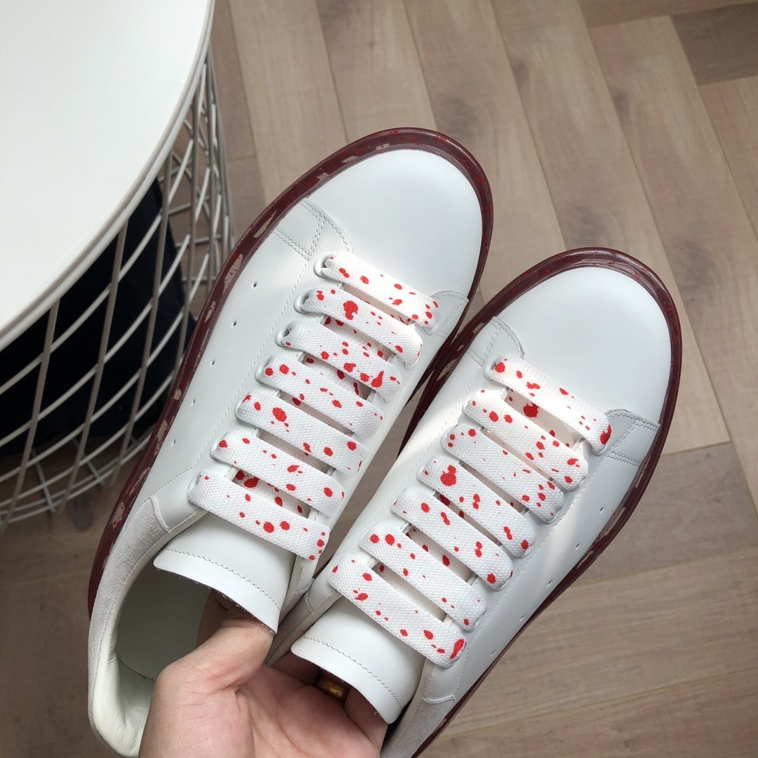 Alexander Mqueen Air Platform Leather Sneakers - DopestKickz