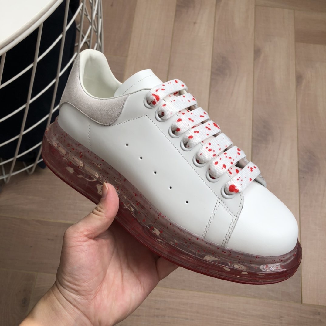 Alexander Mqueen Air Platform Leather Sneakers - DopestKickz