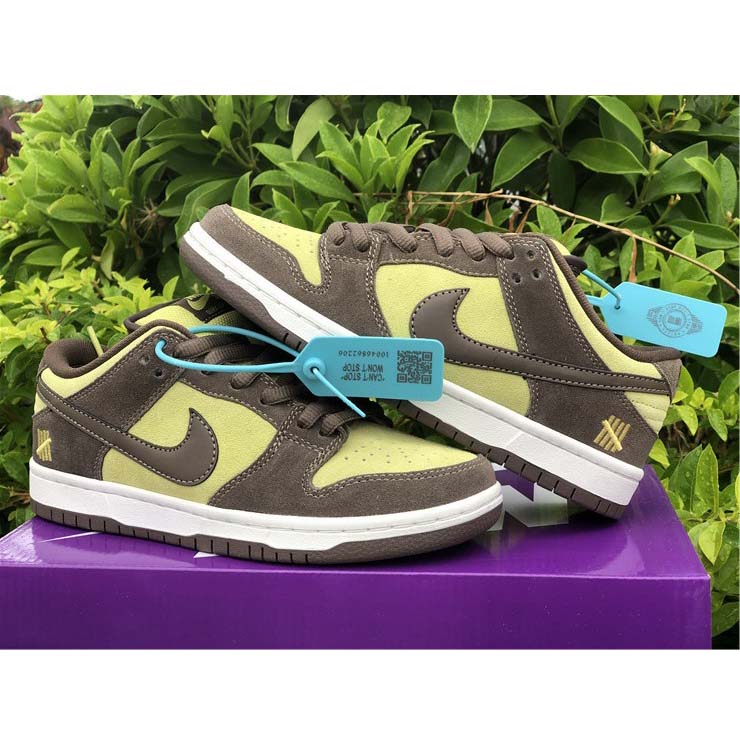 Nike  SB Dunk Low Pro Dark Brown Light Yellow Shoes - DopestKickz