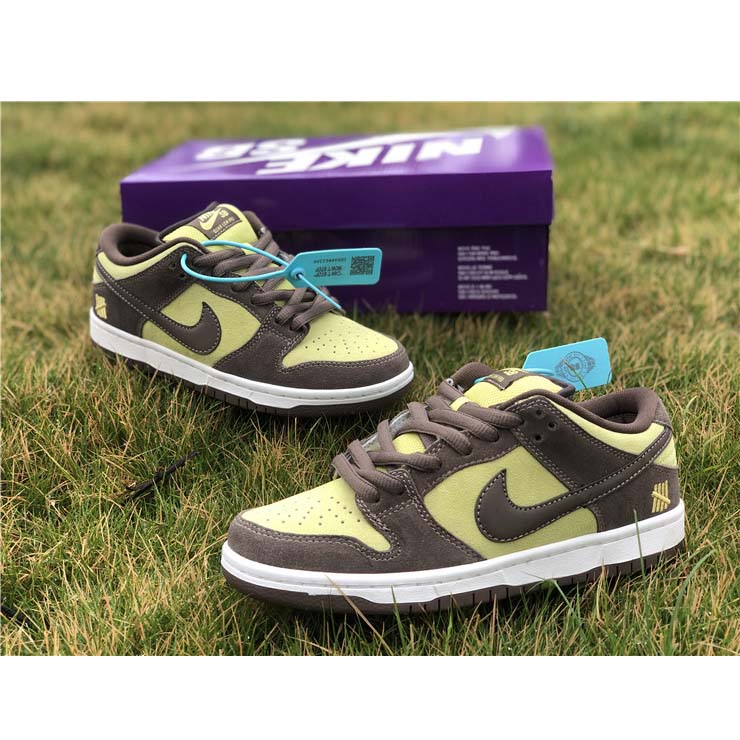 Nike  SB Dunk Low Pro Dark Brown Light Yellow Shoes - DopestKickz