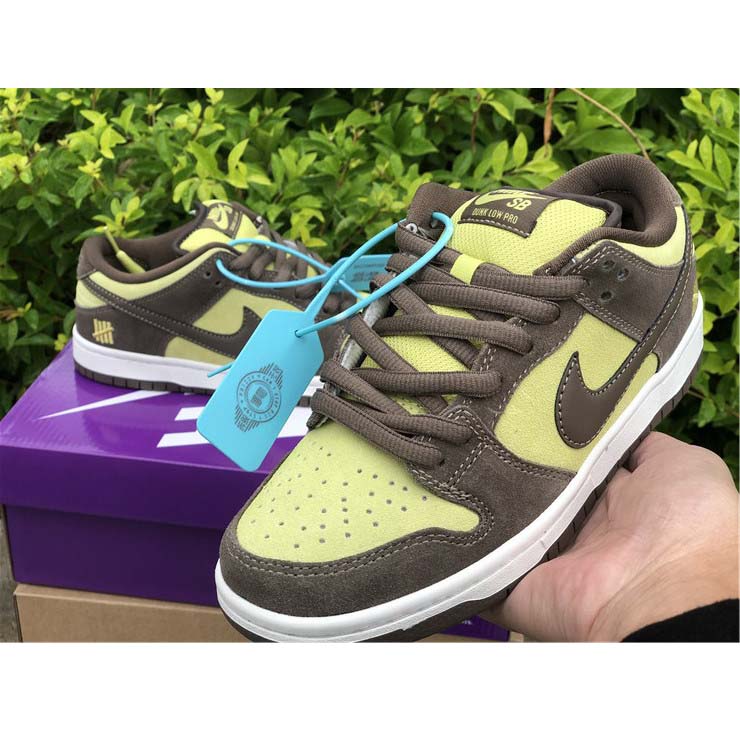 Nike  SB Dunk Low Pro Dark Brown Light Yellow Shoes - DopestKickz
