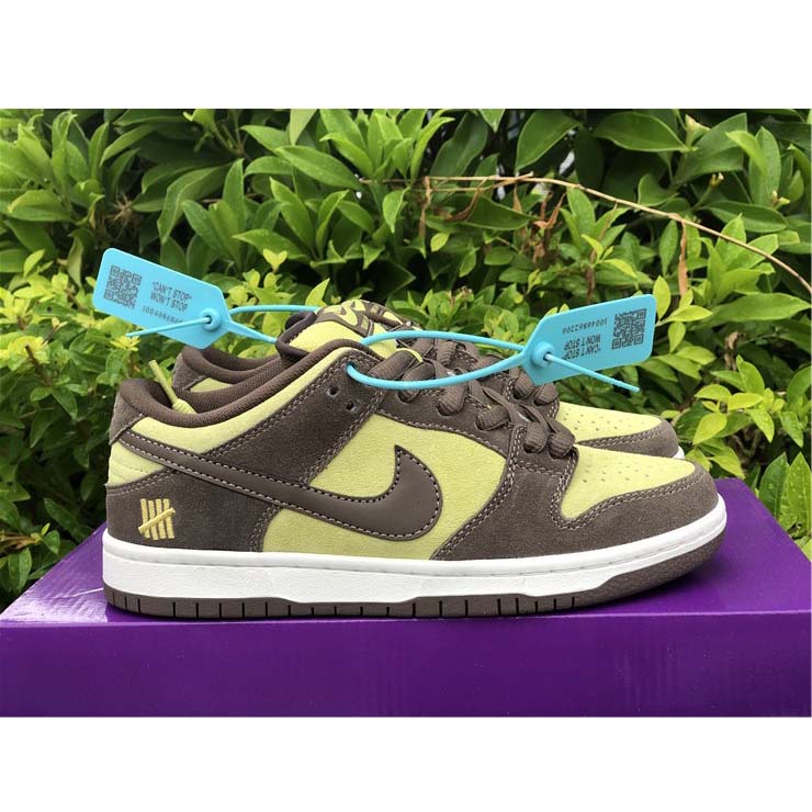 Nike  SB Dunk Low Pro Dark Brown Light Yellow Shoes - DopestKickz