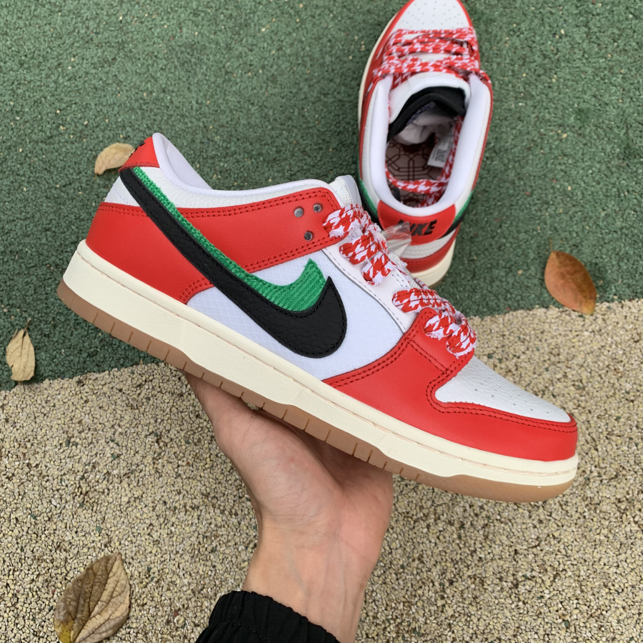 Nike SB Dunk Low "Habibi" Chile Red/White-Lucky Green-Black - DopestKickz
