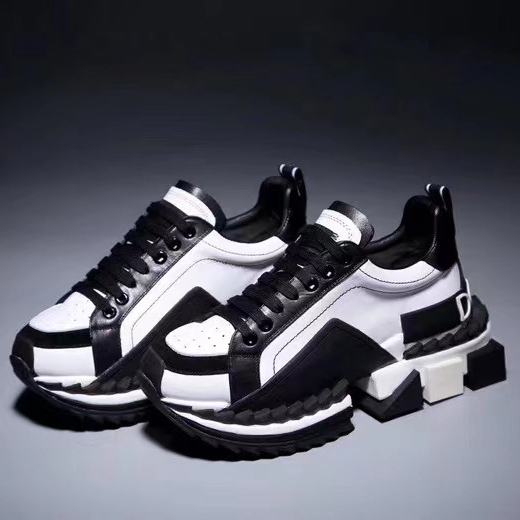 Dolce & Gabbana Super King Two Color Leather Sneakers - DopestKickz