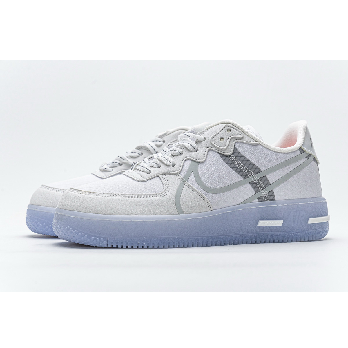 Nike Air Force 1 React White Ice CQ8879-100  - DopestKickz