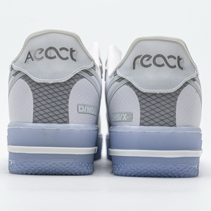 Nike Air Force 1 React White Ice CQ8879-100  - DopestKickz