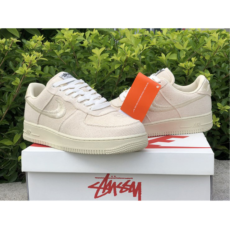 Stussy X Nike Air Force 1 Low Beige - DopestKickz
