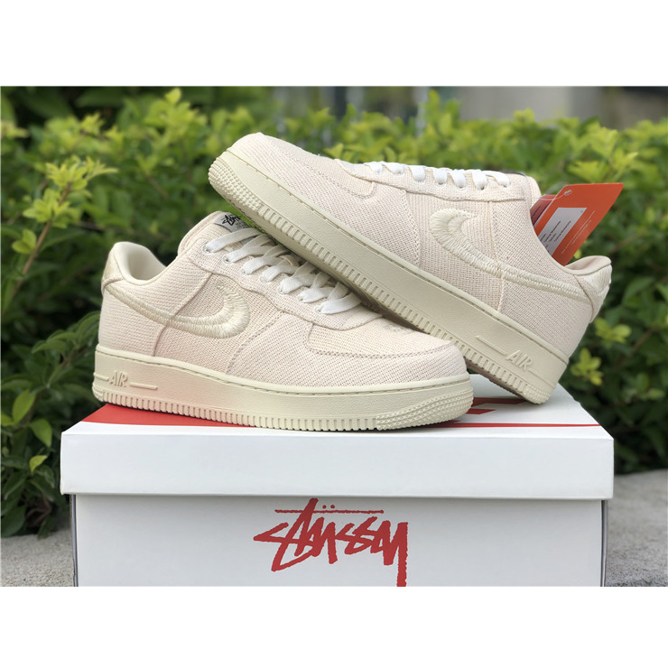 Stussy X Nike Air Force 1 Low Beige - DopestKickz