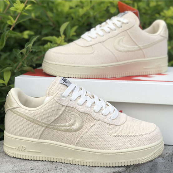 Stussy X Nike Air Force 1 Low Beige - DopestKickz