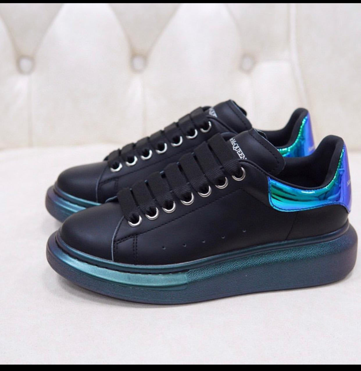 Alexander Mqueen Air Platform Leather Sneakers - DopestKickz