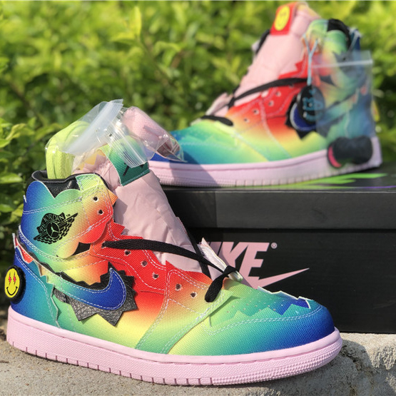 Jordan J Balvin Air 1 High OG Sneaker - DopestKickz