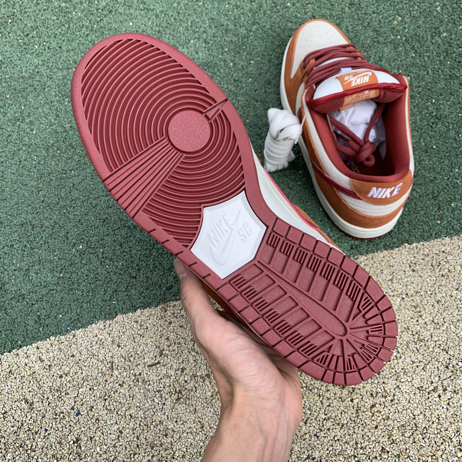 Nike  SB Dunk Low Pro Dark Russet Cedar White BQ6817-202 - DopestKickz