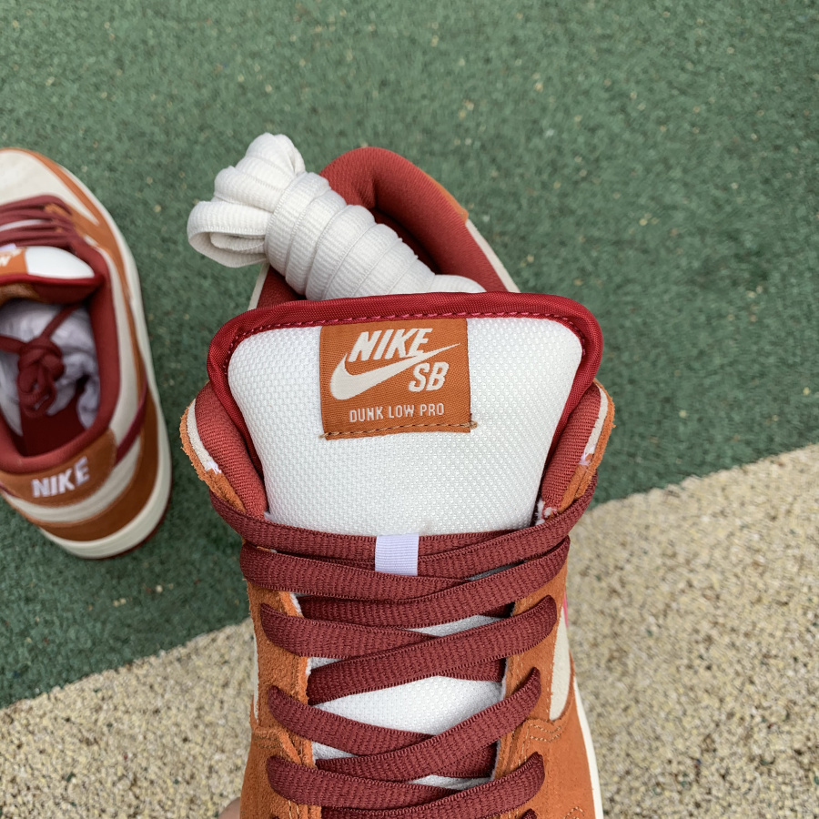 Nike  SB Dunk Low Pro Dark Russet Cedar White BQ6817-202 - DopestKickz