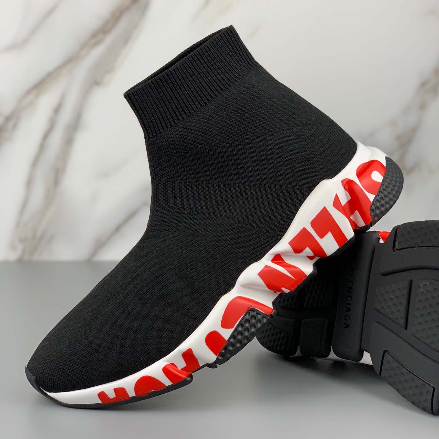 Balenciaga Speed Sneakers Black - DopestKickz