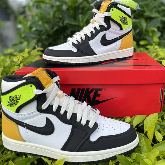 Jordan Air 1 High OG Volt Gold Sail 555088-118 - DopestKickz