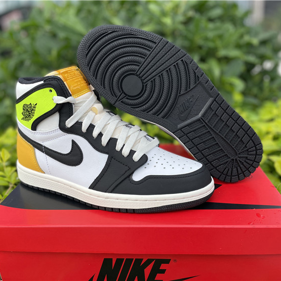 Jordan Air 1 High OG Volt Gold Sail 555088-118 - DopestKickz