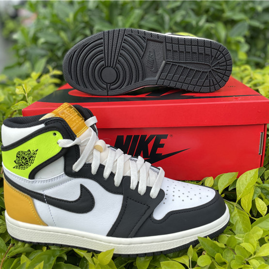 Jordan Air 1 High OG Volt Gold Sail 555088-118 - DopestKickz