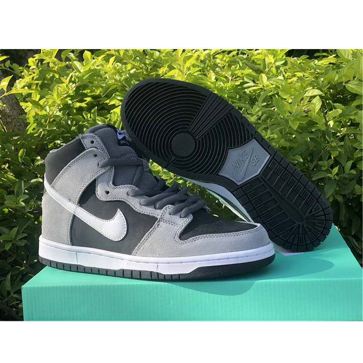 Nike SB Dunk High Pro Dark Grey Black White 854851-010 - DopestKickz