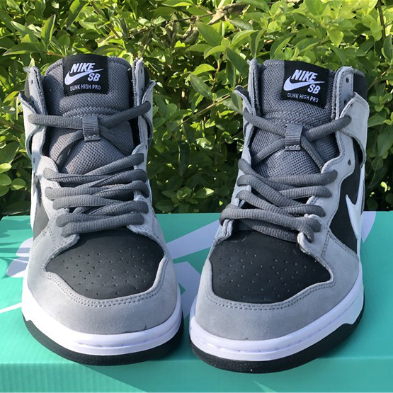 Nike SB Dunk High Pro Dark Grey Black White 854851-010 - DopestKickz