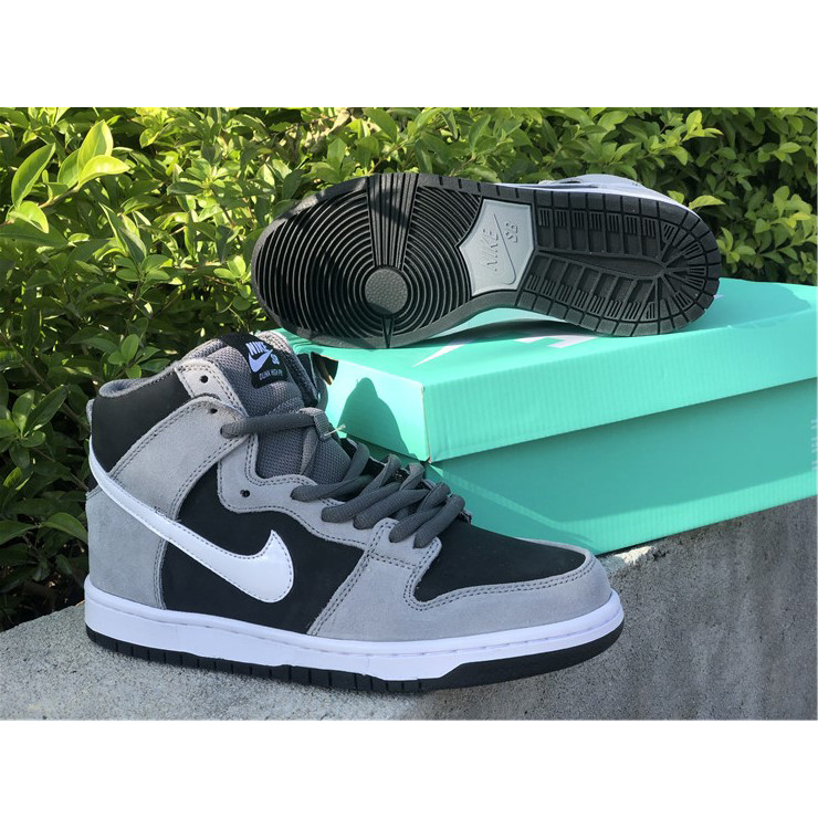 Nike SB Dunk High Pro Dark Grey Black White 854851-010 - DopestKickz