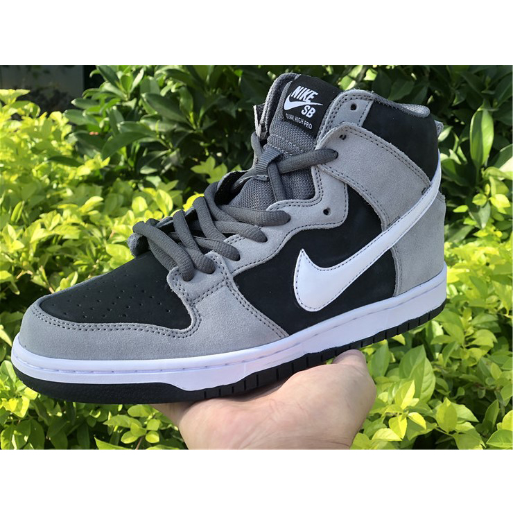 Nike SB Dunk High Pro Dark Grey Black White 854851-010 - DopestKickz