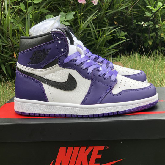 Jordan Air 1 Retro High Court Purple White - DopestKickz