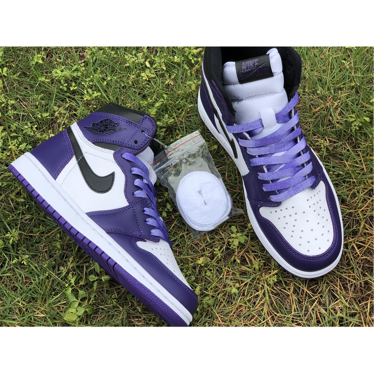 Jordan Air 1 Retro High Court Purple White - DopestKickz