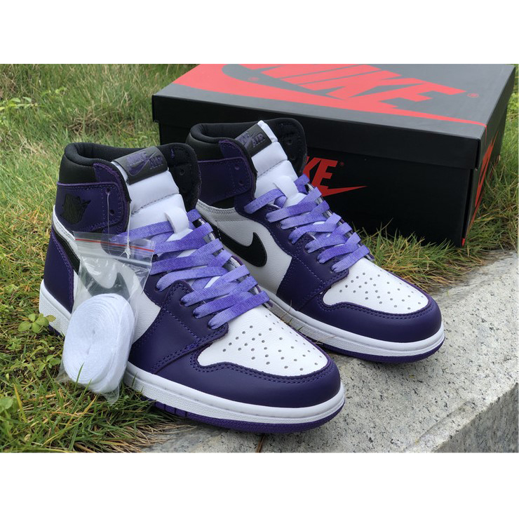 Jordan Air 1 Retro High Court Purple White - DopestKickz