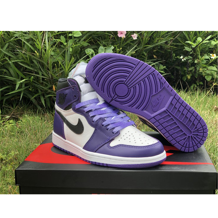 Jordan Air 1 Retro High Court Purple White - DopestKickz