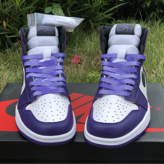 Jordan Air 1 Retro High Court Purple White - DopestKickz