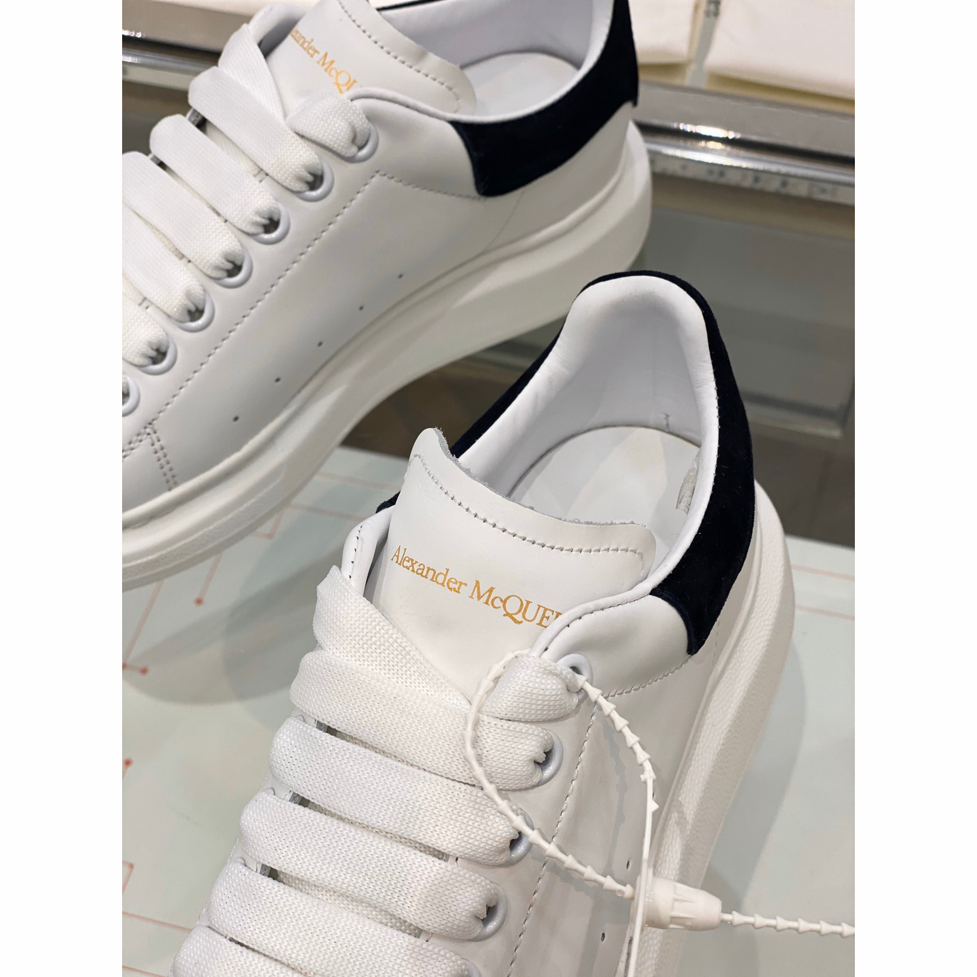 Alexander Mqueen Air Platform Suede Leather Sneakers  - DopestKickz