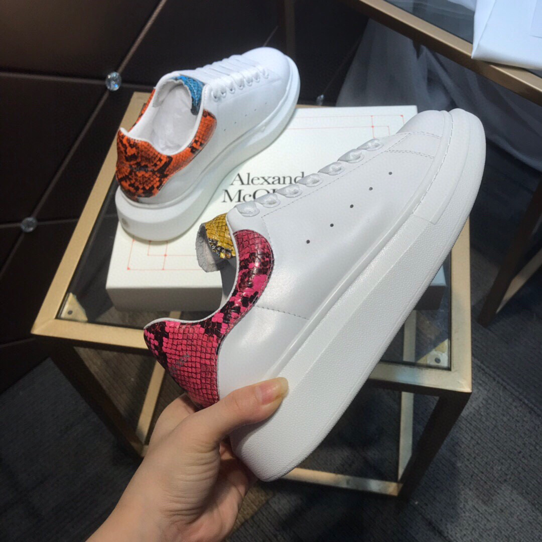 Alexander Mqueen Air Platform Leather Sneakers  - DopestKickz