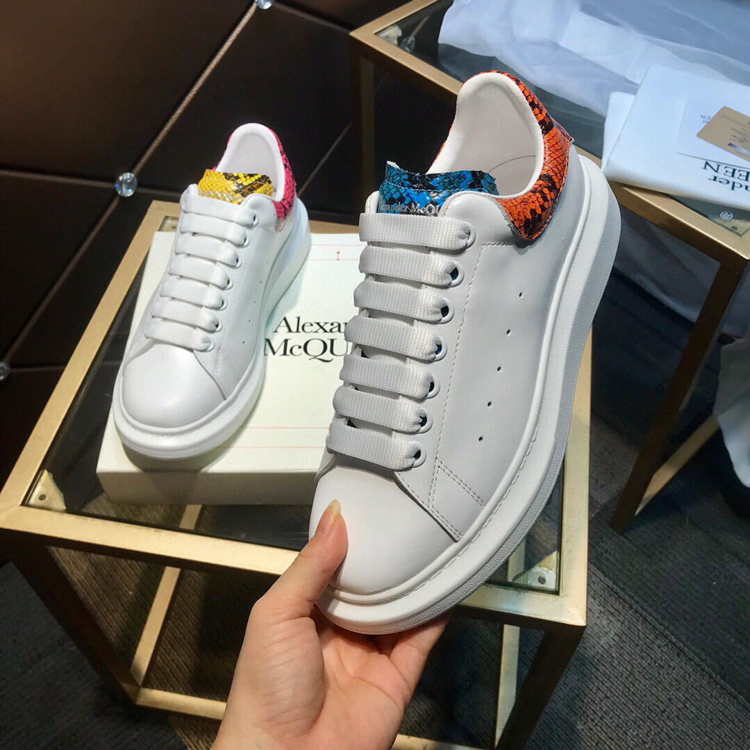 Alexander Mqueen Air Platform Leather Sneakers  - DopestKickz